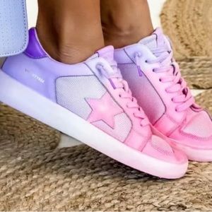 Vintage Havana Dip Dyed Double Dip (Pink & Purple) Sneakers Womans Size 6